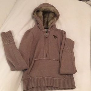 Abercrombie and Fitch fur hooded jacket